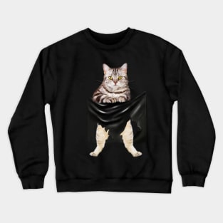 American Shorthair Cat, Love Shorthair Crewneck Sweatshirt